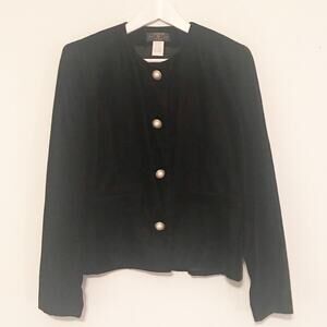 Charter Club black velvet blazer SZ 4